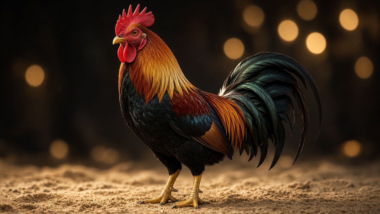 Champion gamecock featured in Online Sabong live coverage