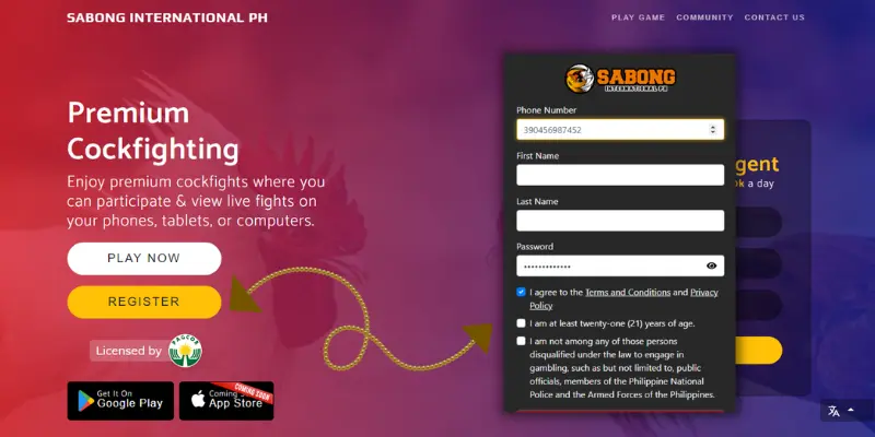 sabong online registration